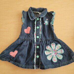 VTG Carter's 12 Month Denim Dress